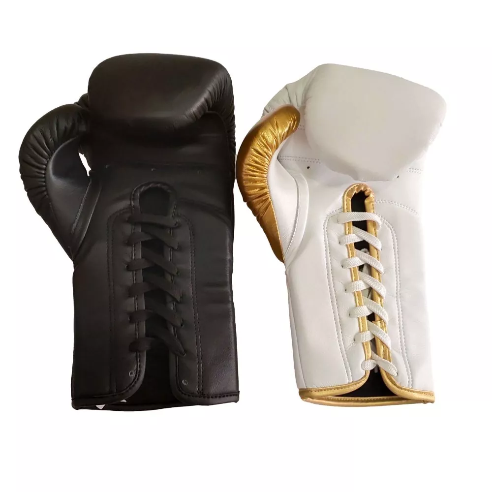 Guantes de boxeo con cordones