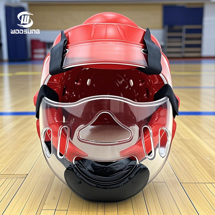Taekwondo Head Guard con escudo de cara